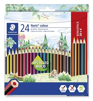 Staedtler barvni svin?nik Noris Upcycled Wood set (20+4)